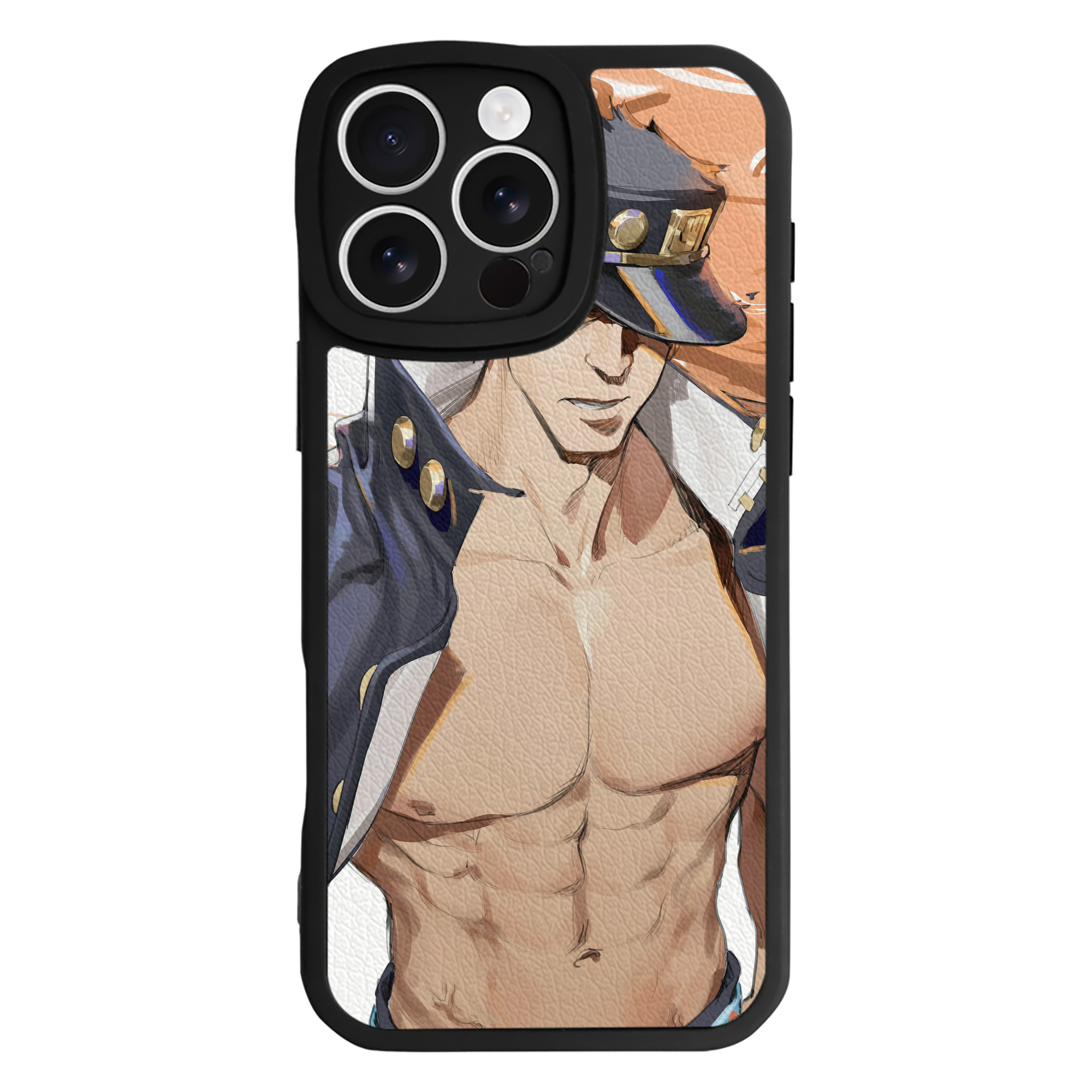 （画像用） ジョジョの奇妙な冒険 JoJo's Bizarre Adventure 【iPhone 16シリーズ対応】シリコンスマホケース（レザー調） 材質：シリコン